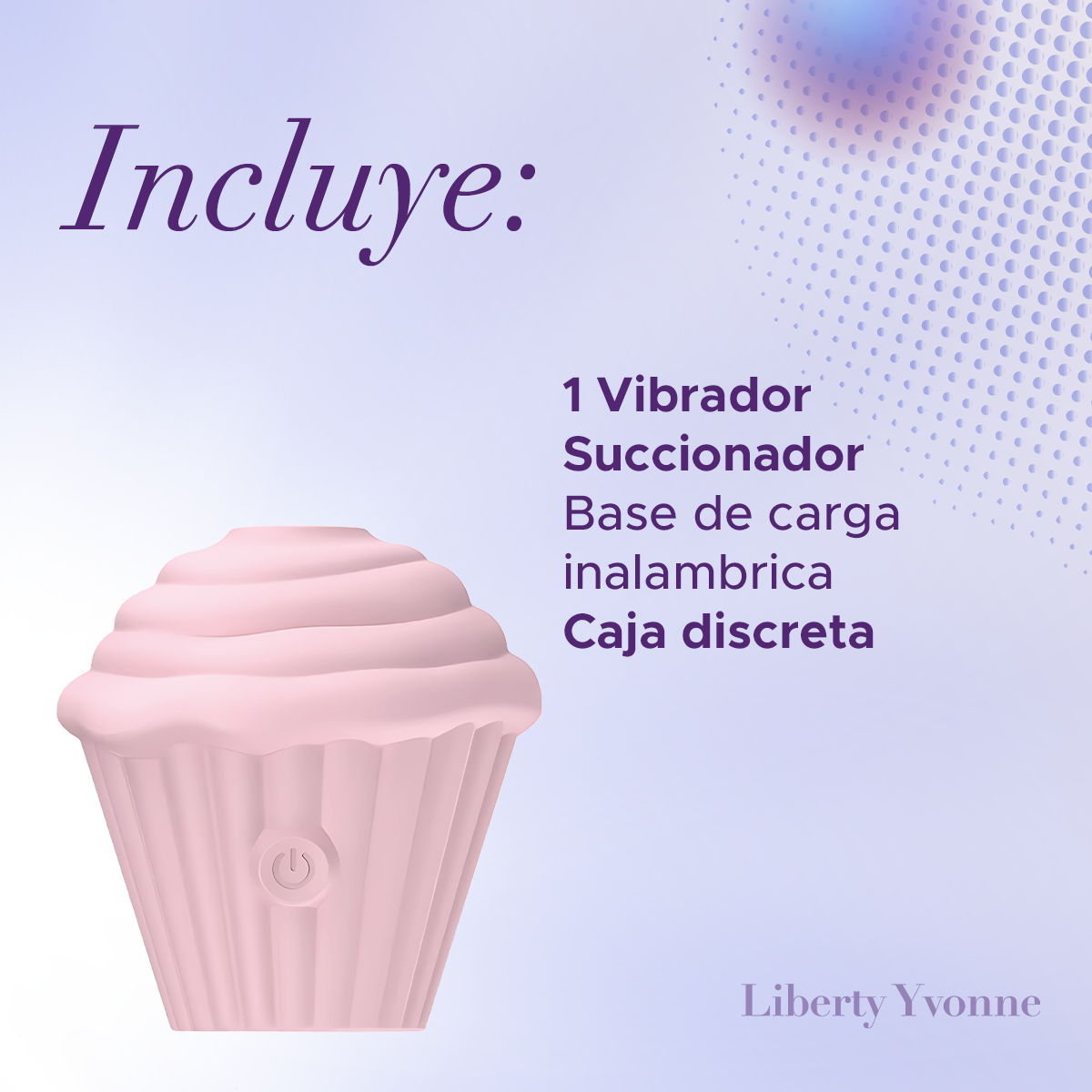 Succionador De Clítoris Cupcake Recargable Silencioso
