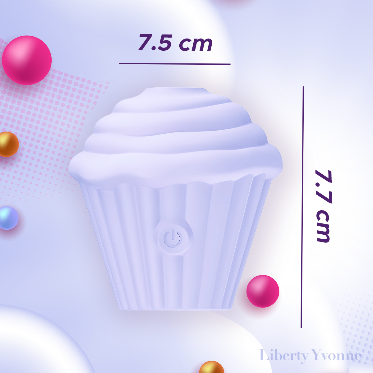 Succionador De Clítoris Cupcake Recargable Silencioso