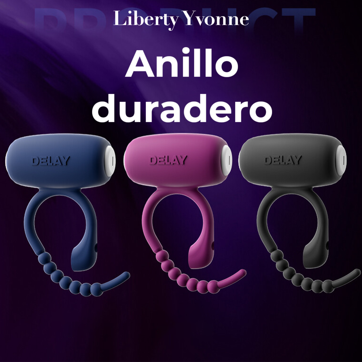 Anillo Retardante Duradero Con Vibrador Y Masajeador