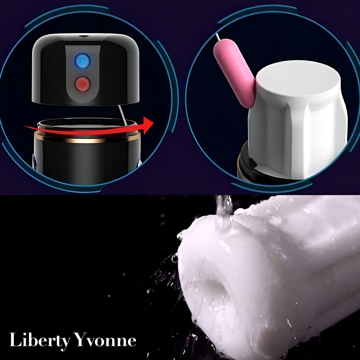 Masturbador Masculino Vaso Cool Vibrador Estimulador