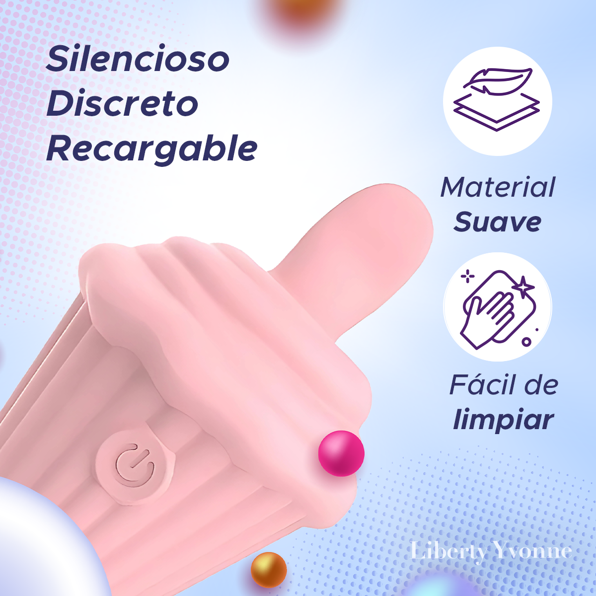 Masajeador De Clítoris Cupcake Recargable Silencioso