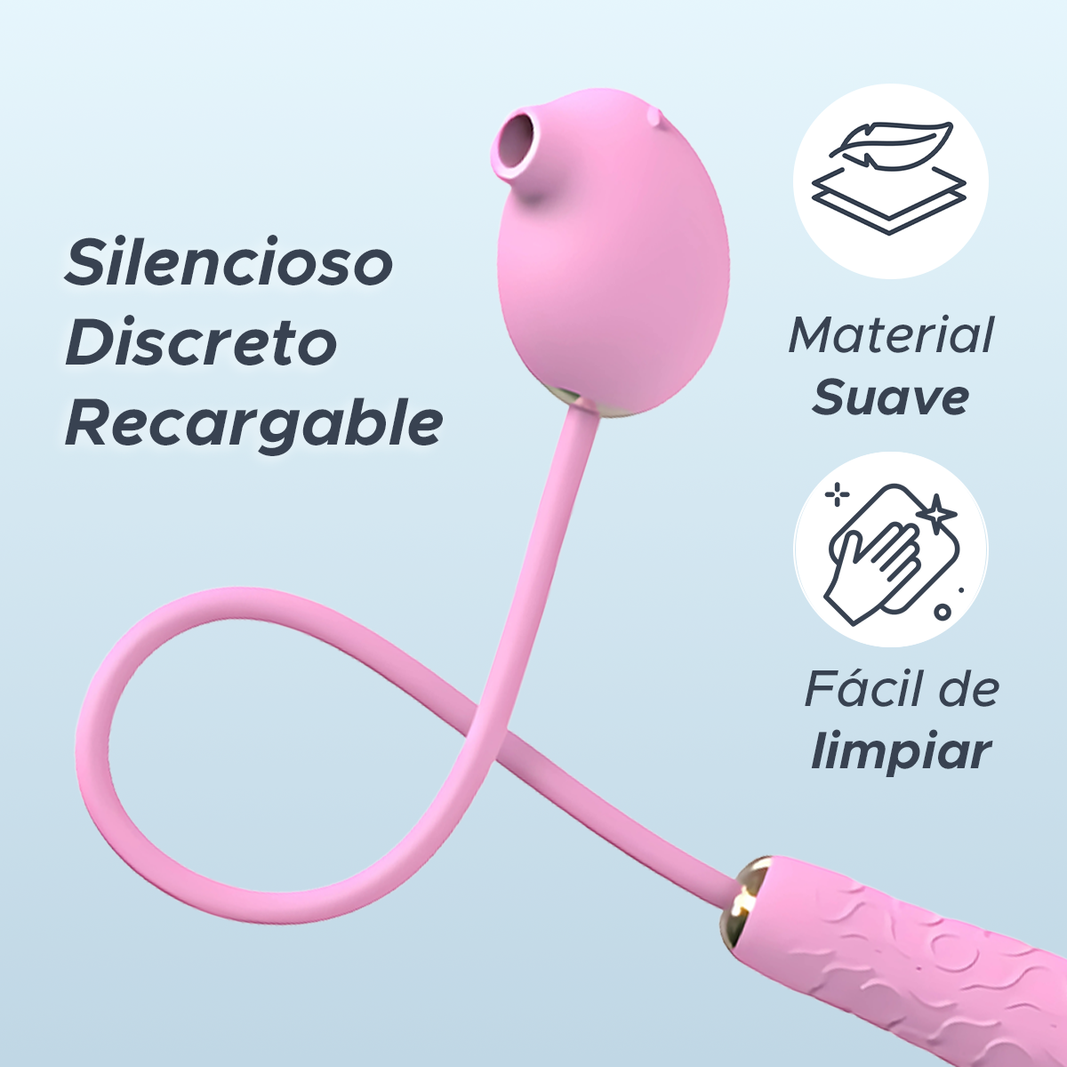 Succionador Vibrador Dual Clítoris Y Pezones