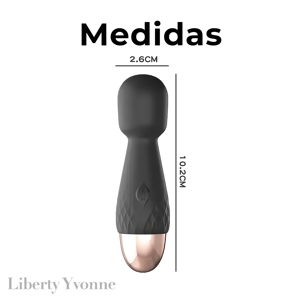 Mini Bastón Vibrador Silicona Suave