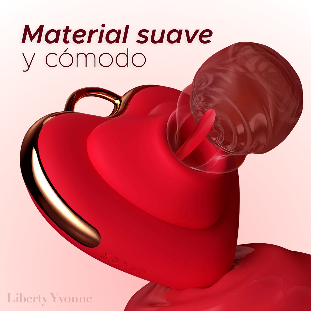 Succionador Clítoris Llavero Corazón Vibrador Estimulador