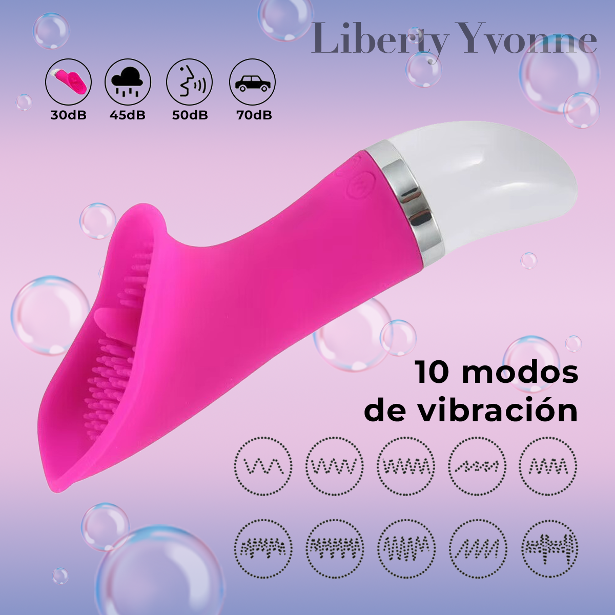 Vibrador Y Masajeador Con Interior Texturizado Estimulador
