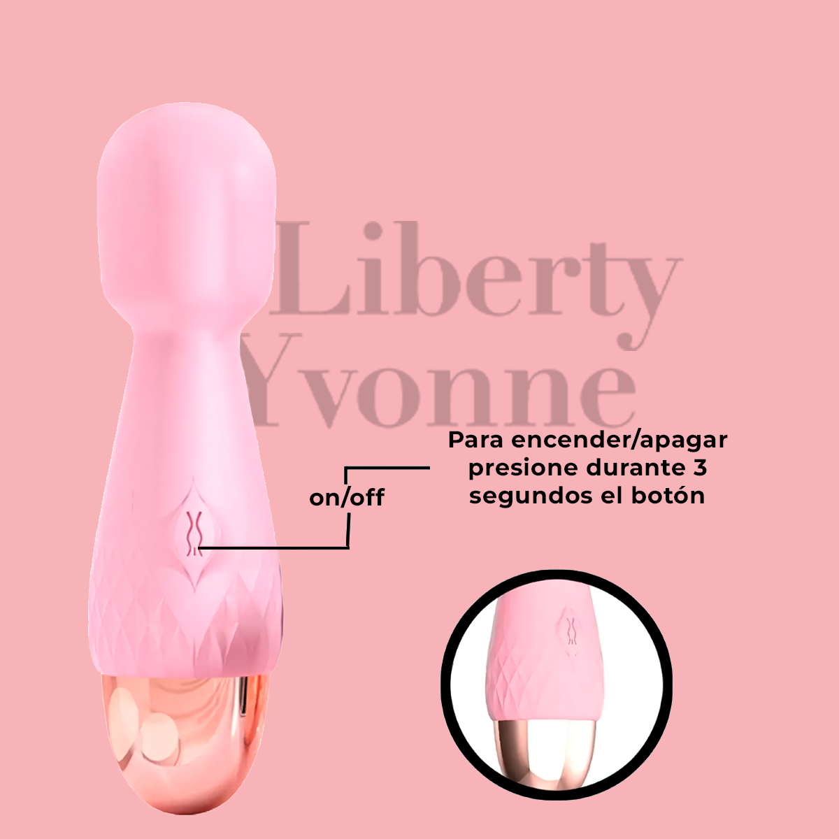 Mini Bastón Vibrador Silicona Suave
