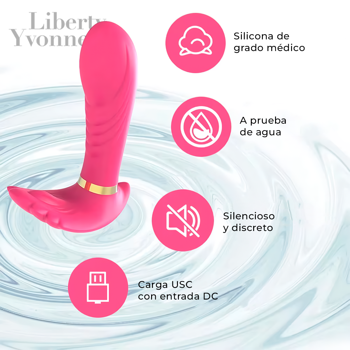 Vibrador Vaginal Portátil Estimulador Silicona Suave