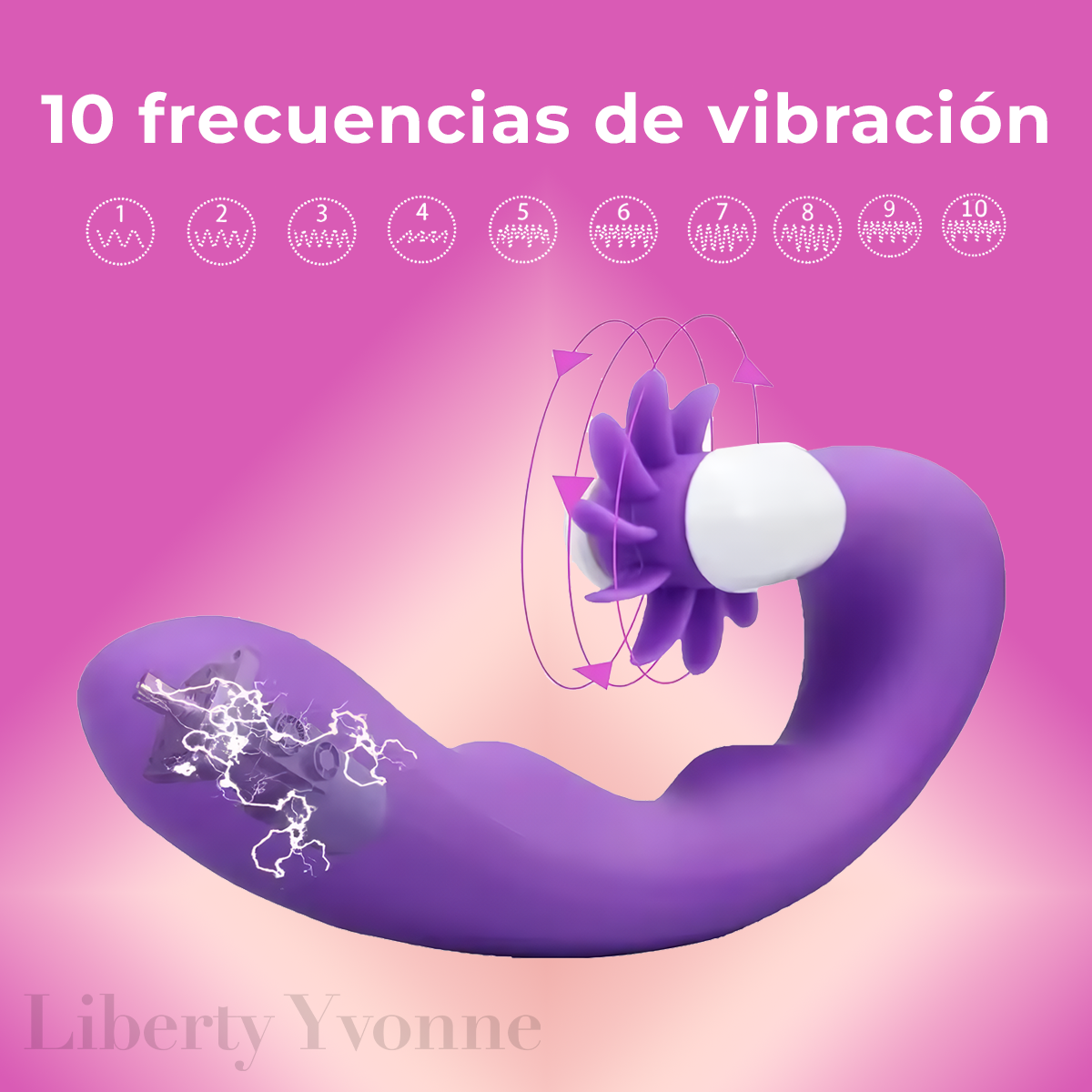 Vibrador Rueda De Fuego Silicona Hipoalergénica Estimulante
