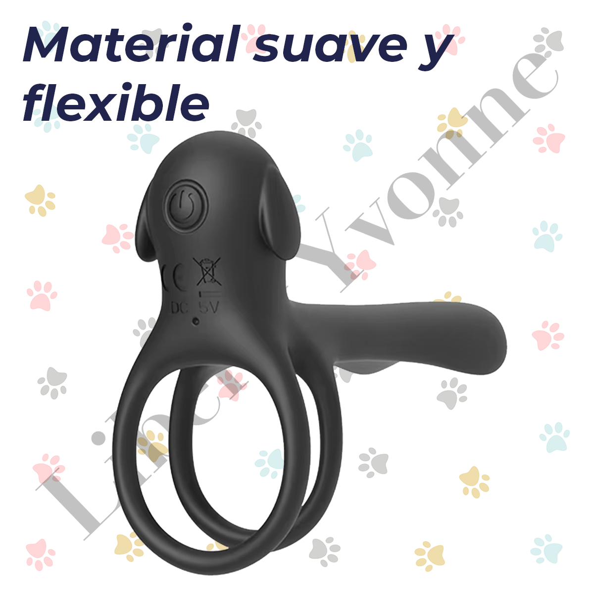 Anillo Retardante Perrito Con Vibrador Y Control Remoto