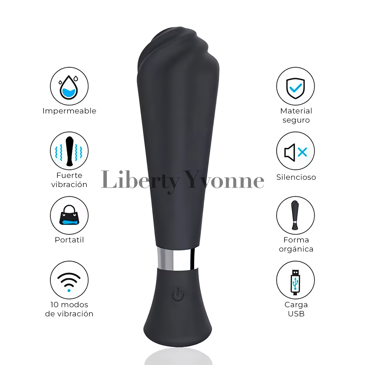 Vibrador Vaginal Helado Estimulador Silicona Hipoalergénica