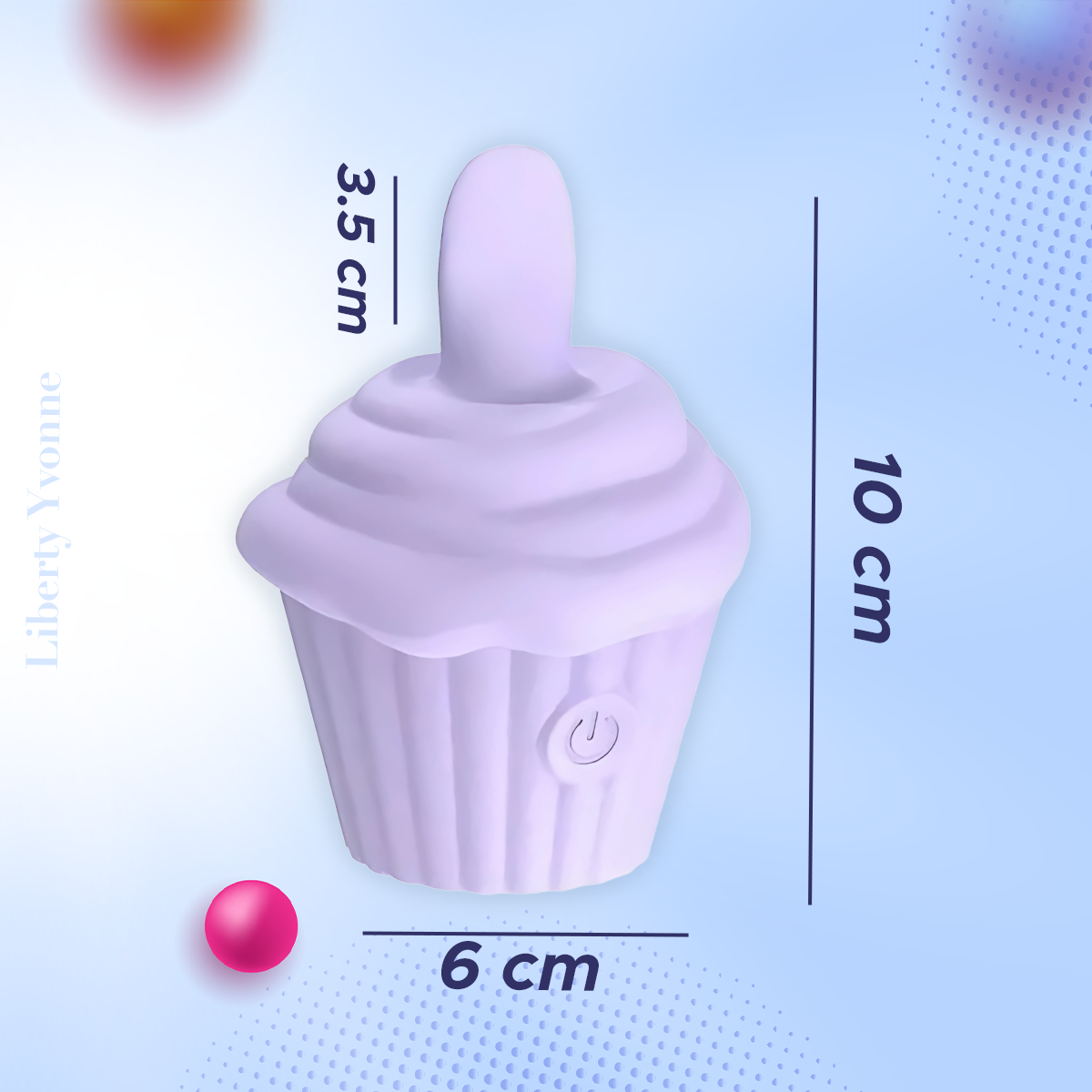 Masajeador De Clítoris Cupcake Recargable Silencioso