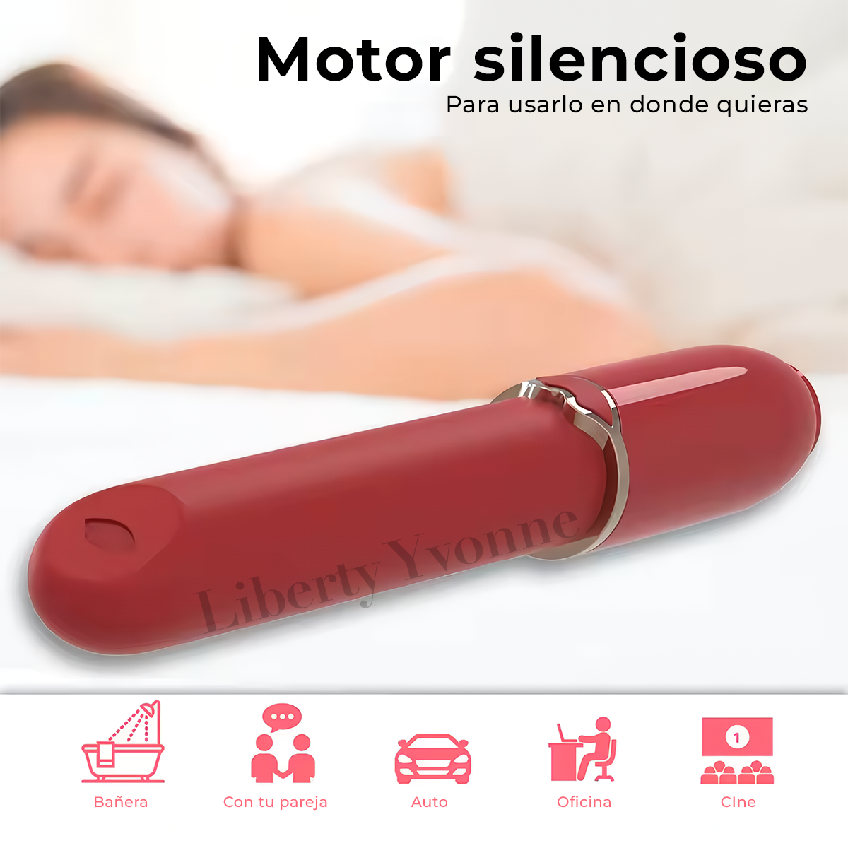 Vibrador Vaginal Labial Silicona Hipoalergénica Estimulador