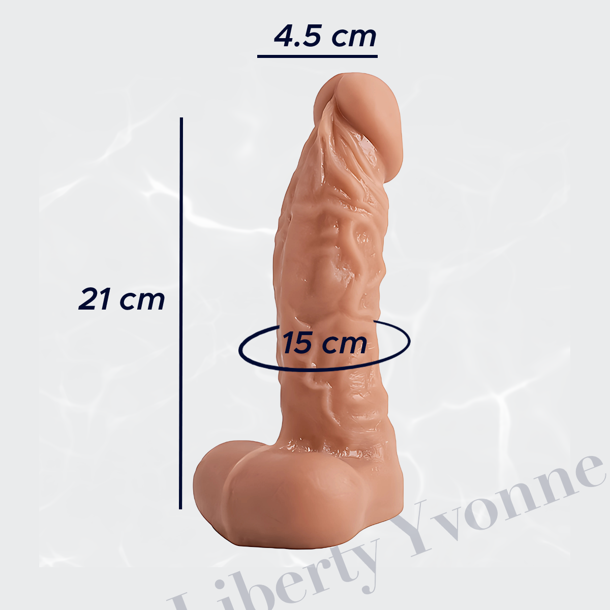 Consolador Realista Con Textura De Silicona Suave 5"