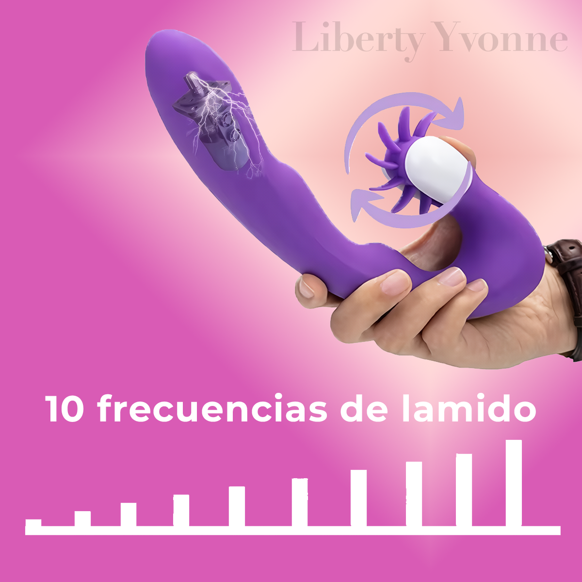 Vibrador Rueda De Fuego Silicona Hipoalergénica Estimulante