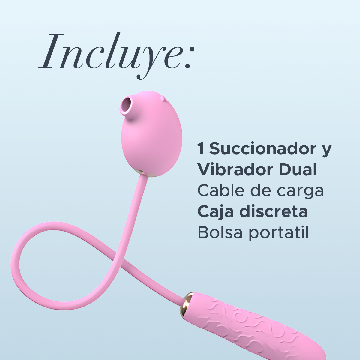Succionador Vibrador Dual Clítoris Y Pezones