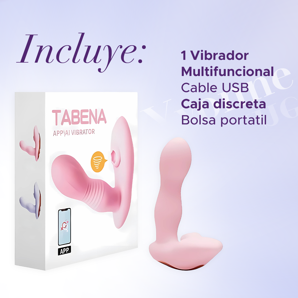 Succionador Vibrador Con Control Remoto Dabaena