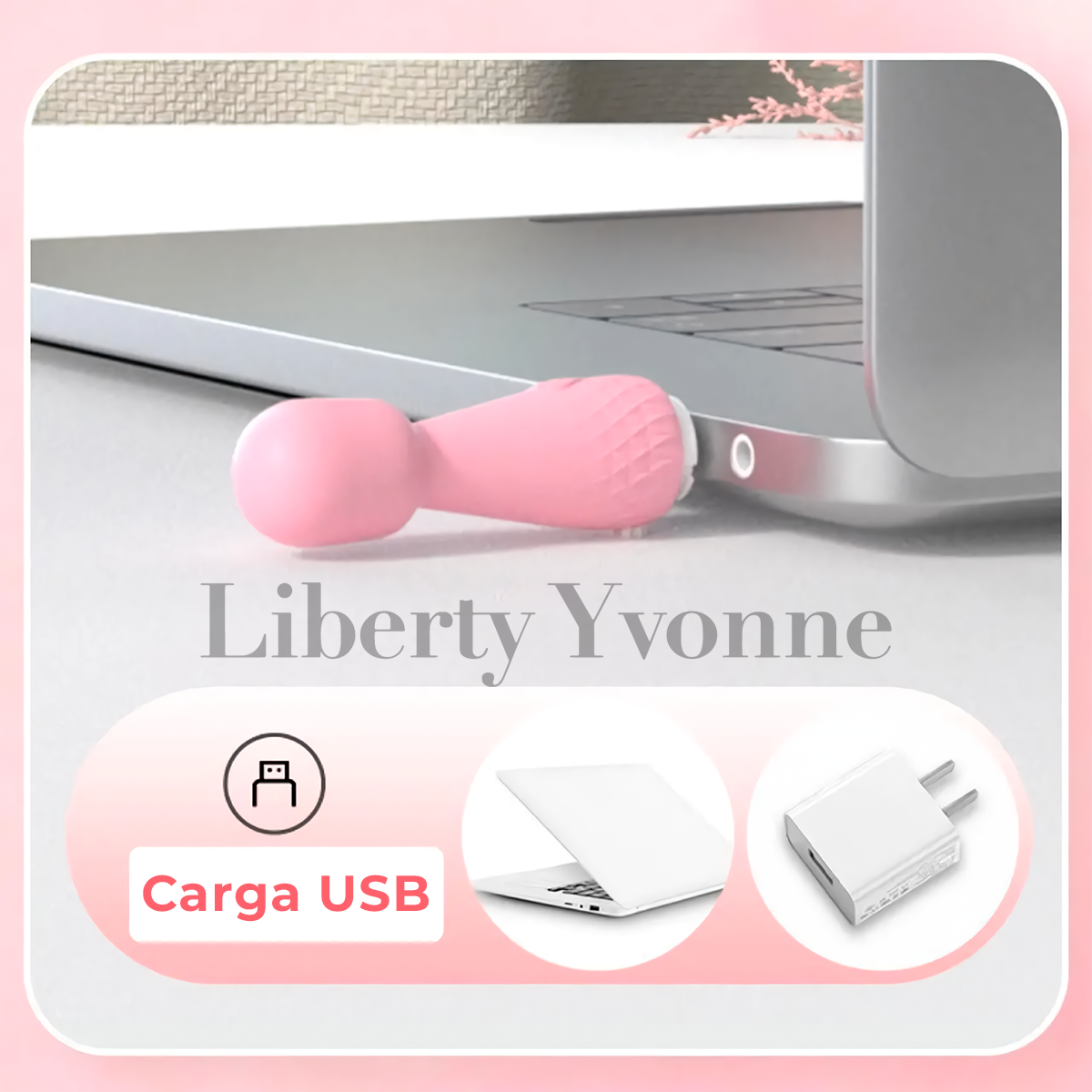 Mini Bastón Vibrador Silicona Suave