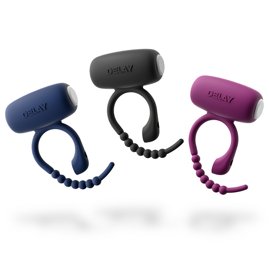 Anillo Retardante Duradero Con Vibrador Y Masajeador
