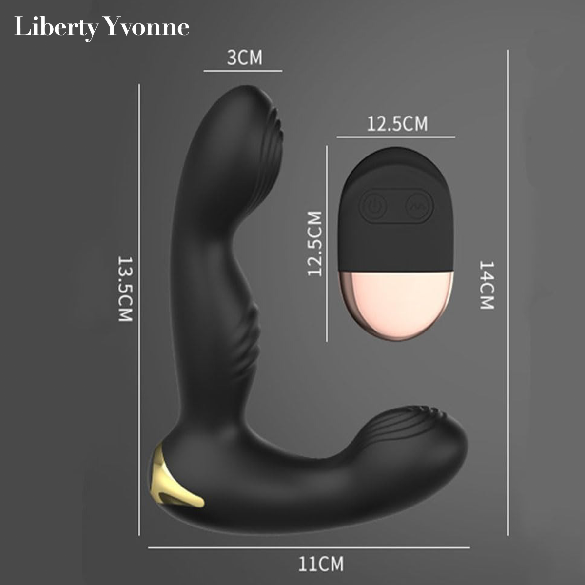 Plug Anal Mars Silicona Suave Con Control Remoto
