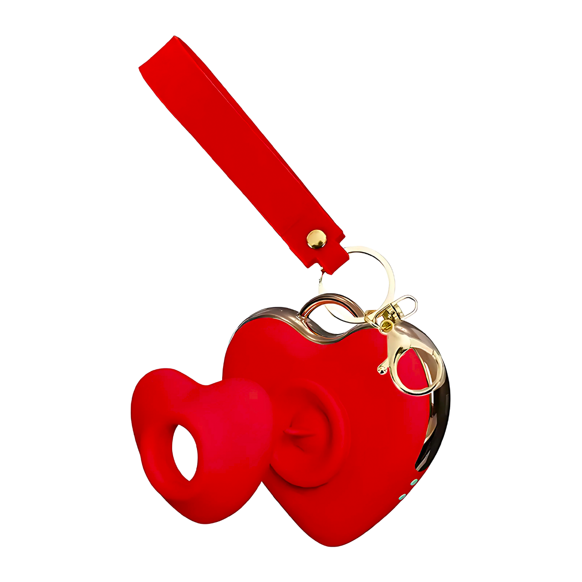 Succionador Clítoris Llavero Corazón Vibrador Estimulador