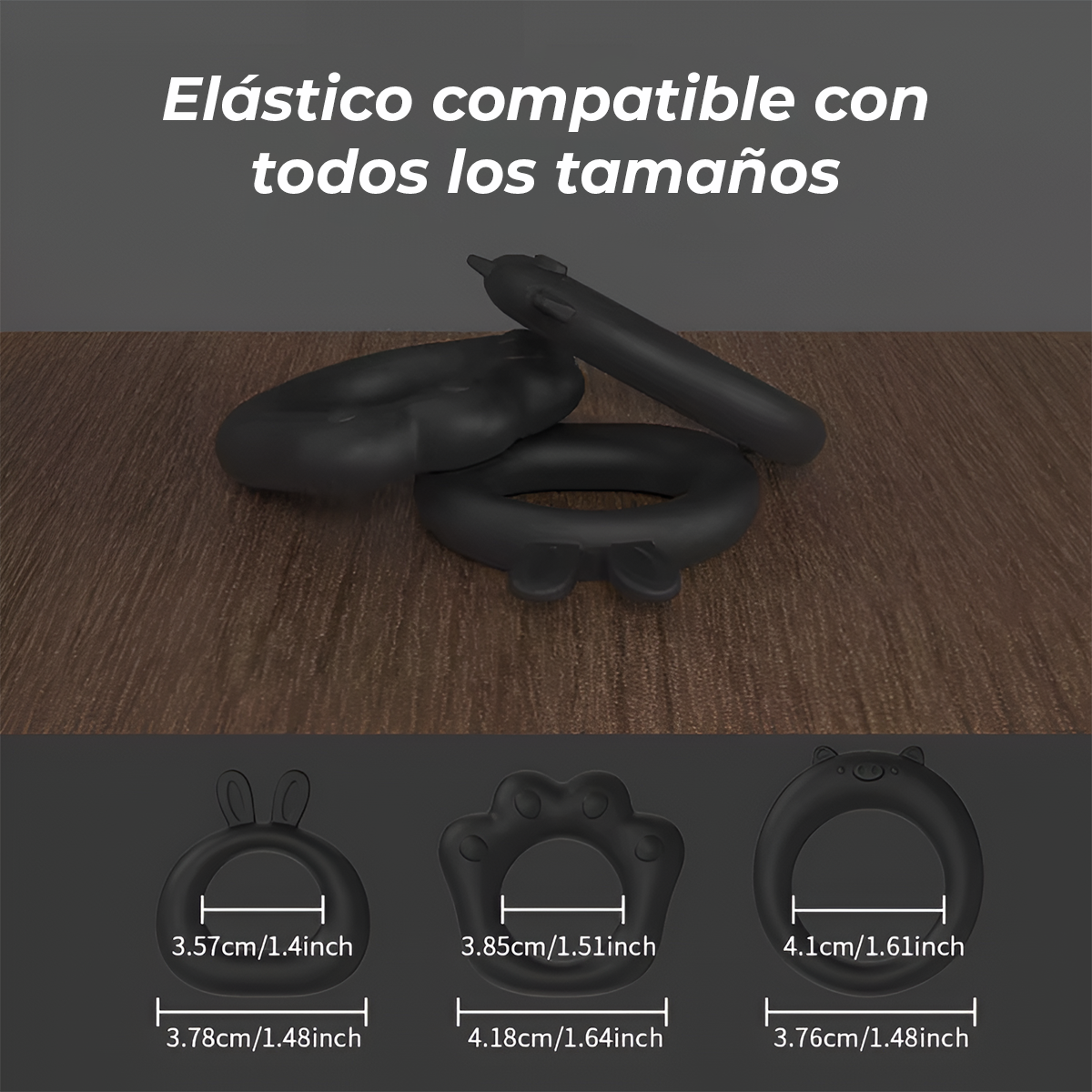 Set De Anillos Retardantes 3 Pz Silicona Suave
