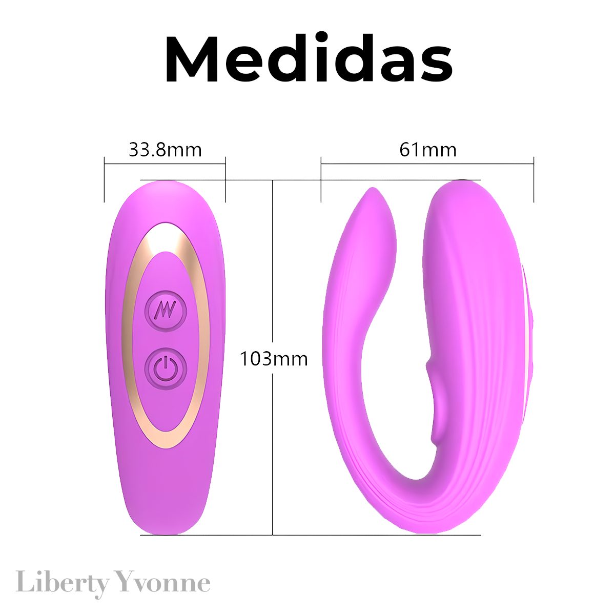 Vibrador Resonancia Doble Estimulación Silicona Suave