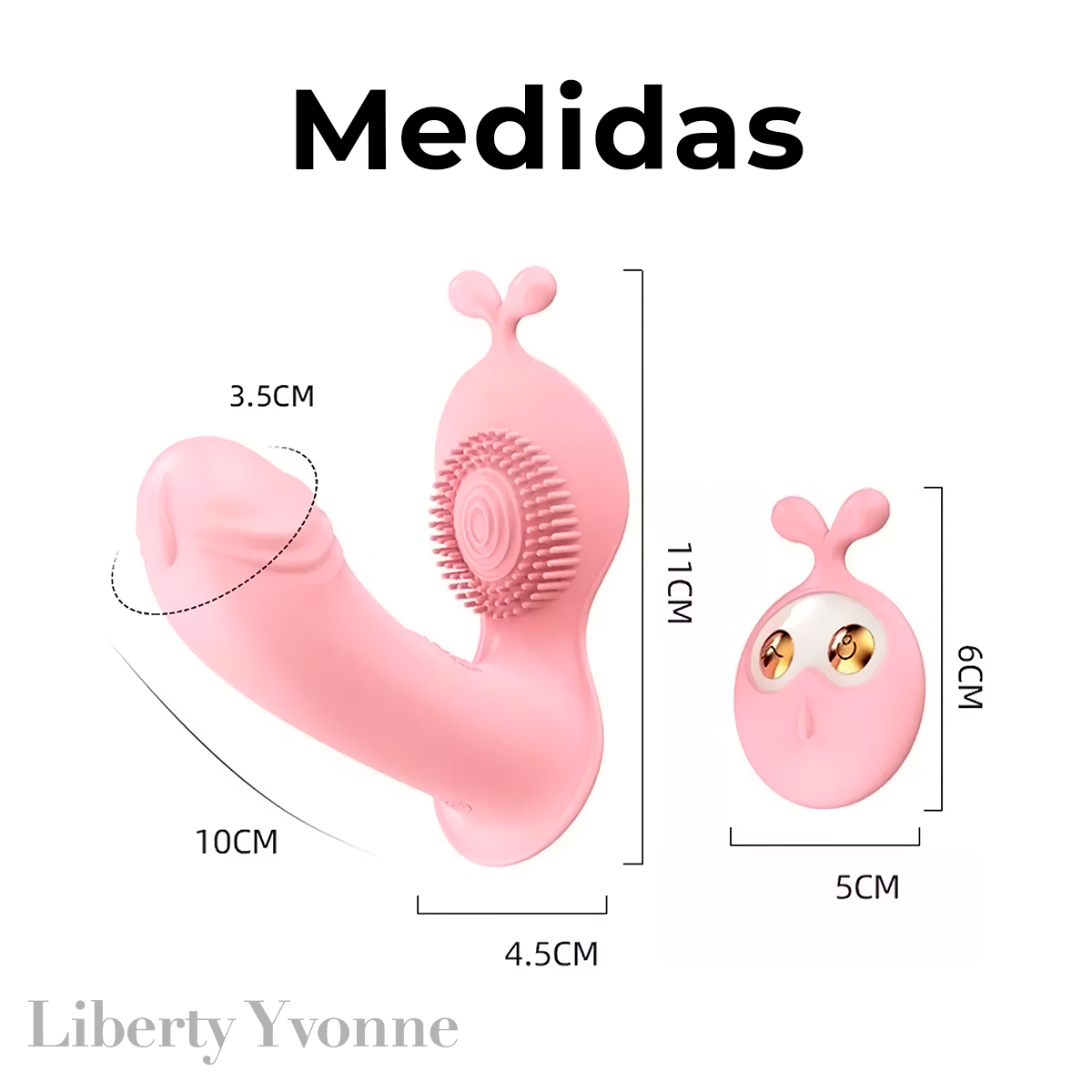 Vibrador Vaginal Conejito Lindo Doble Estimulación