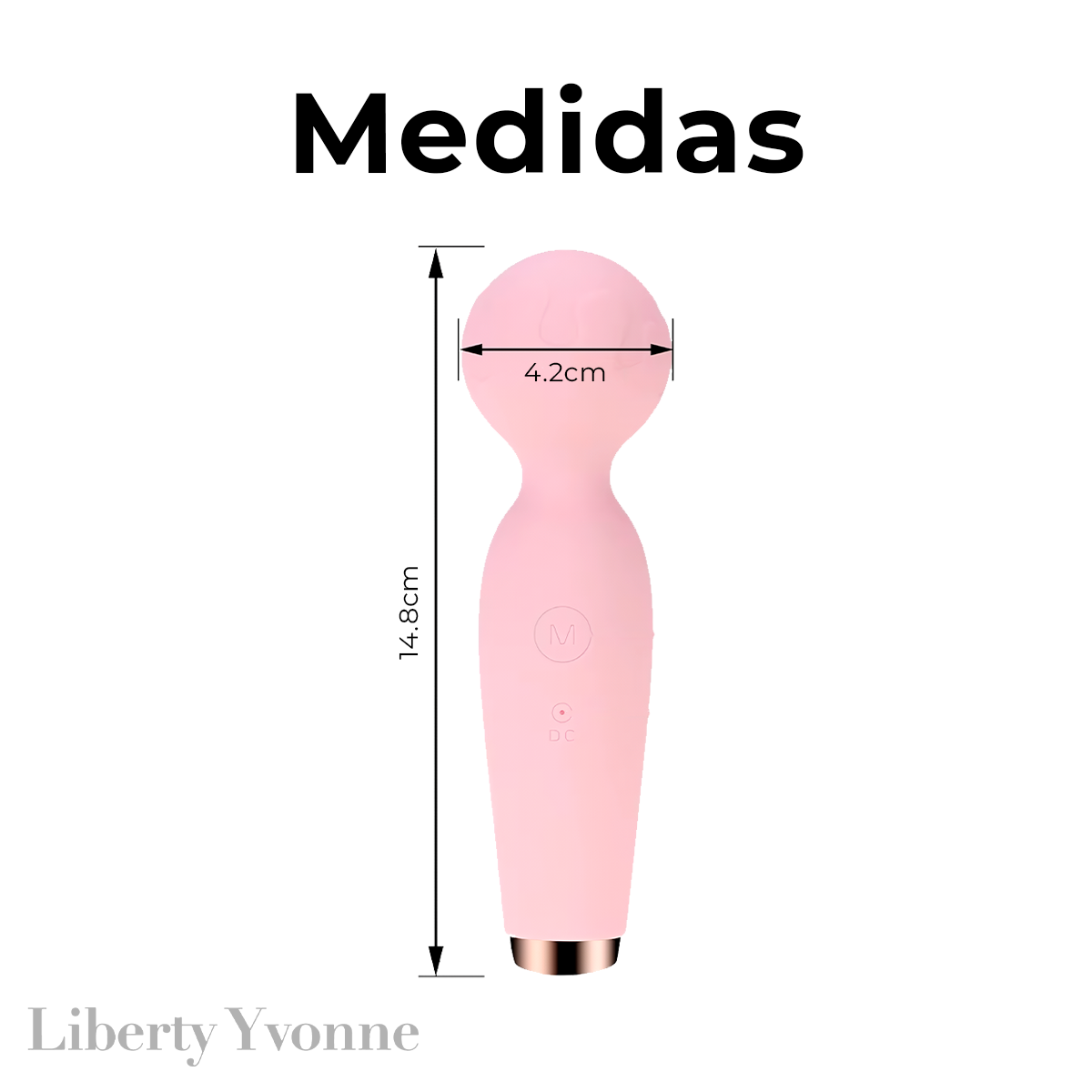 Vibrador Mini Micrófono Masajeador Silicona Suave