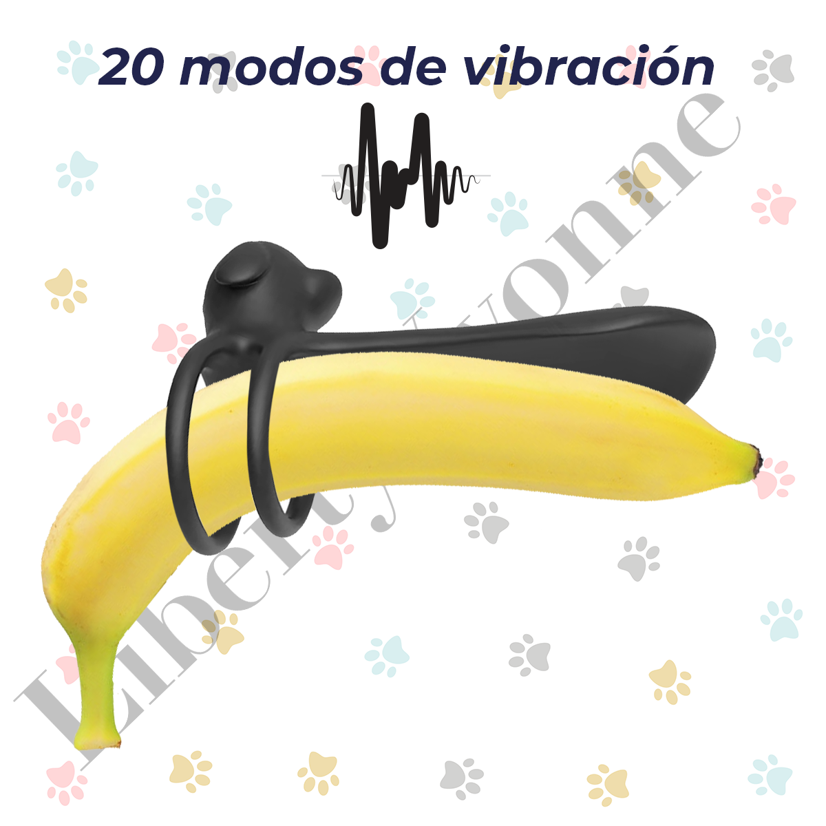 Anillo Retardante Perrito Con Vibrador Y Control Remoto