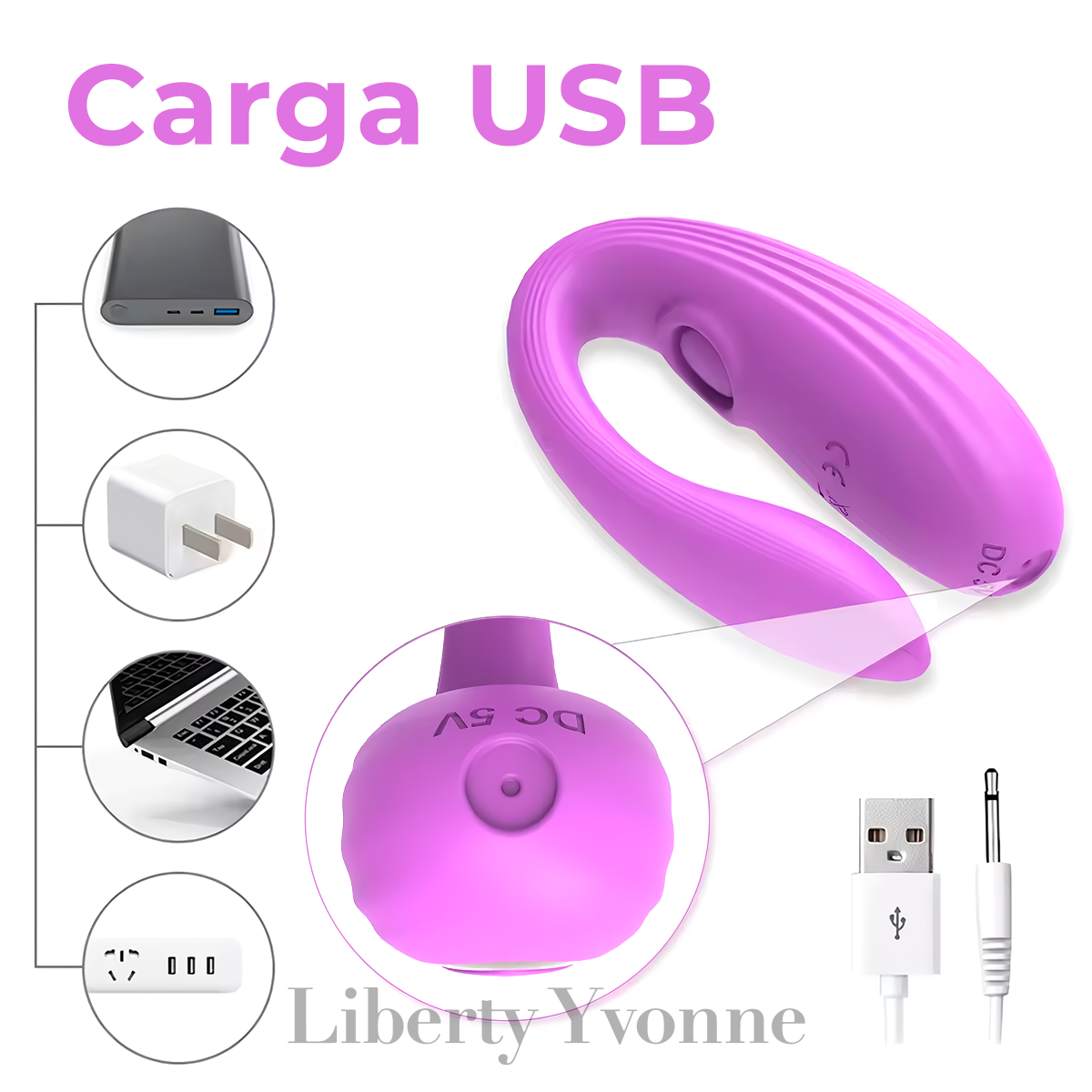 Vibrador Resonancia Doble Estimulación Silicona Suave