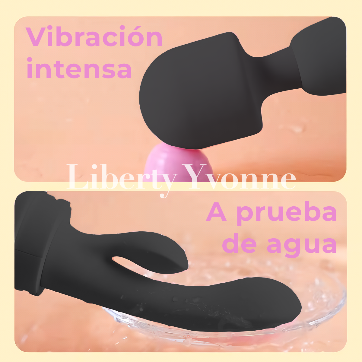 Bastón Vibrador Av Masajeador Silicona Hipoalergénica