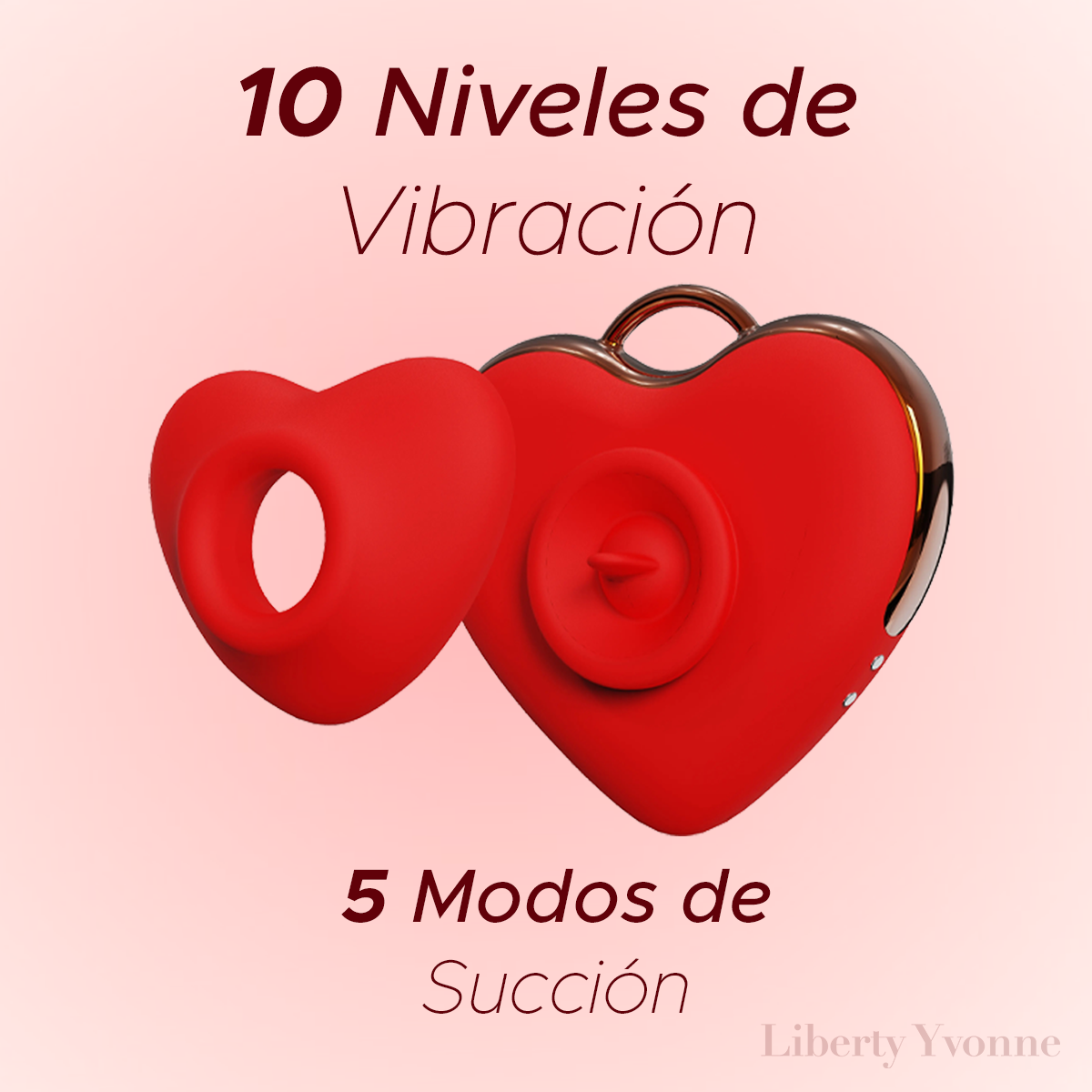 Succionador Clítoris Llavero Corazón Vibrador Estimulador