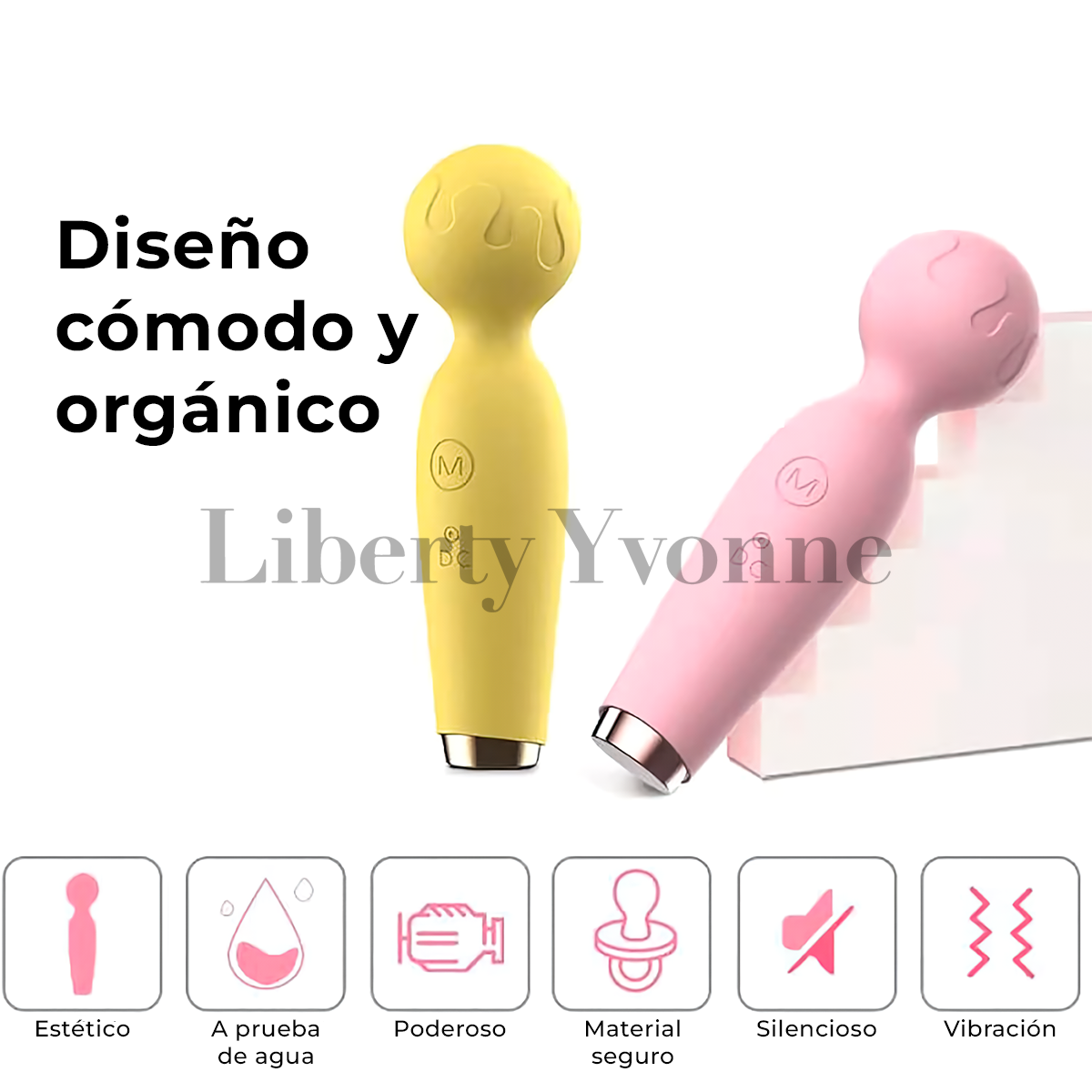 Vibrador Mini Micrófono Masajeador Silicona Suave