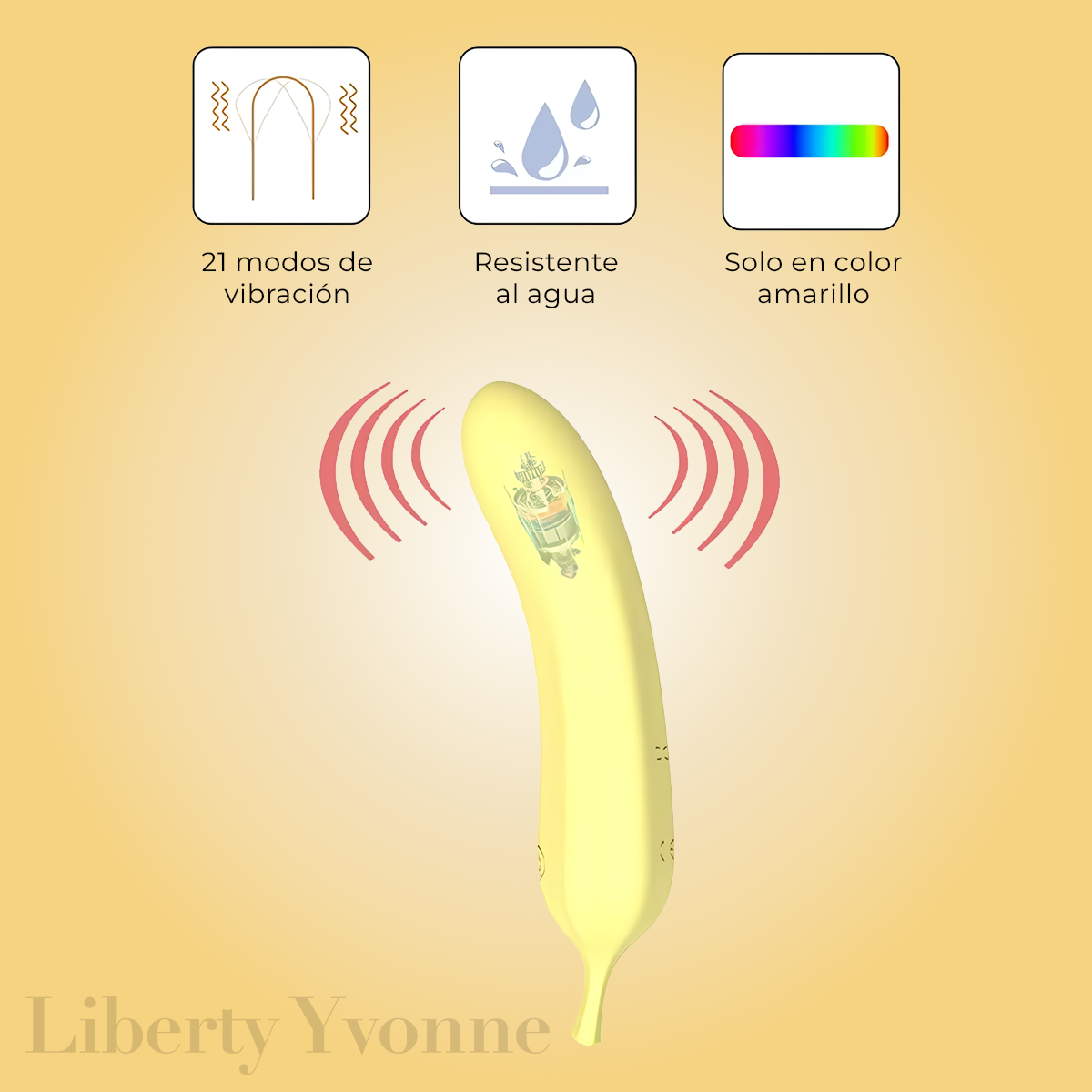Vibrador Banano De Silicona Suave Al Tacto