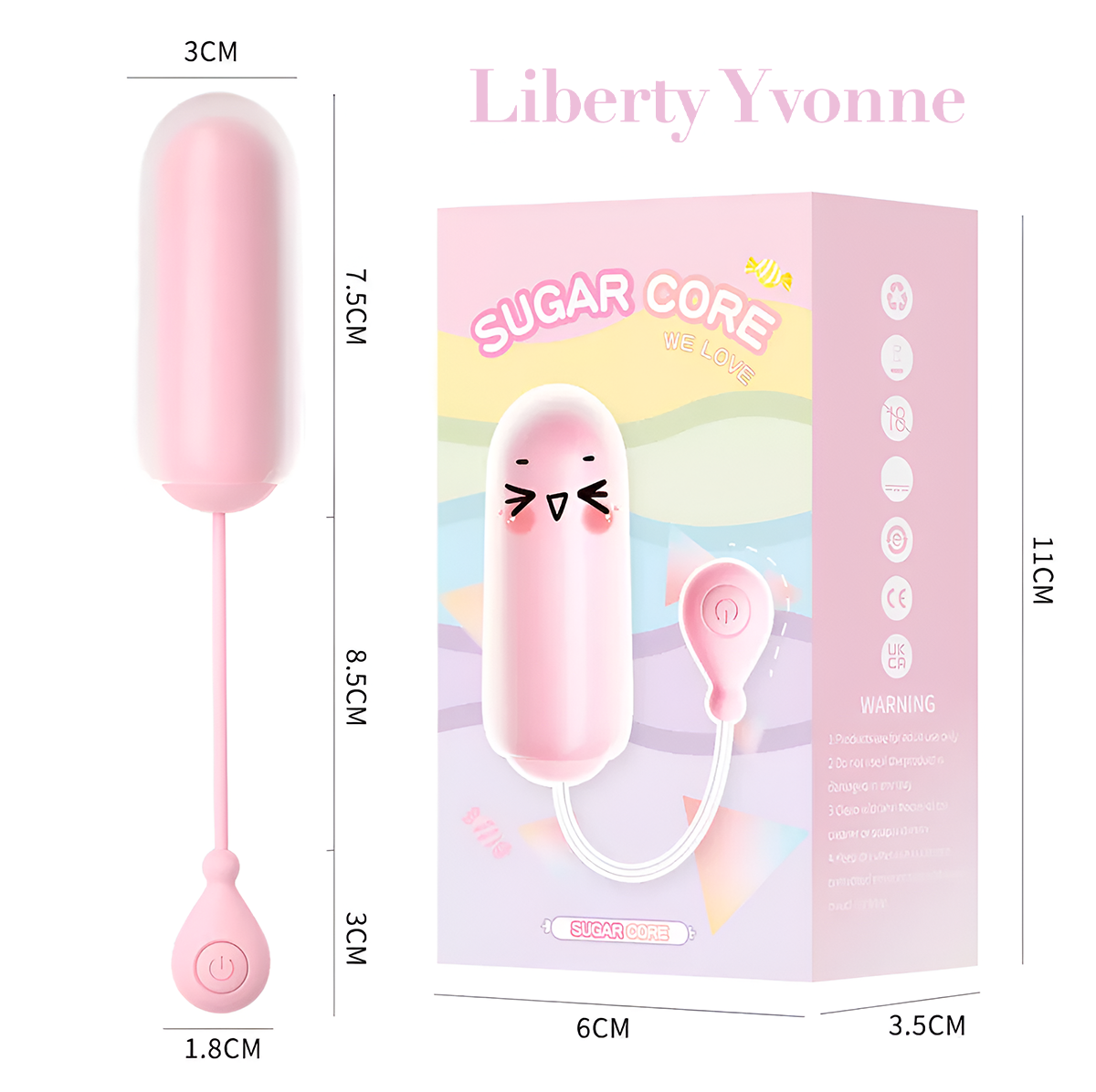 Huevo Vibrador Sugar Core Estimulador Con Velocidades