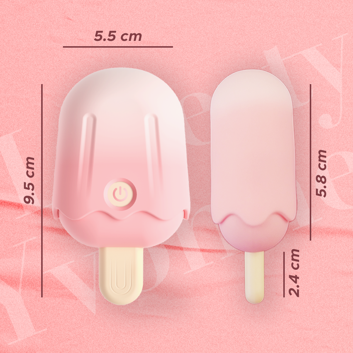 Ice Cream Succionador Con Vibrador Discreto