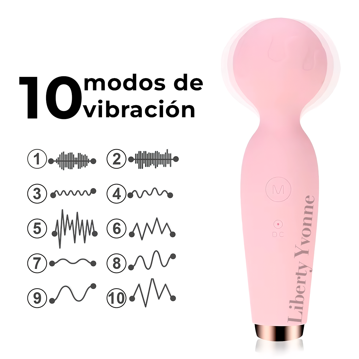 Vibrador Mini Micrófono Masajeador Silicona Suave