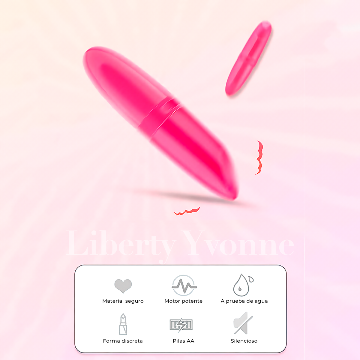 Vibrador Vaginal Con Formal De Labial Estimulador
