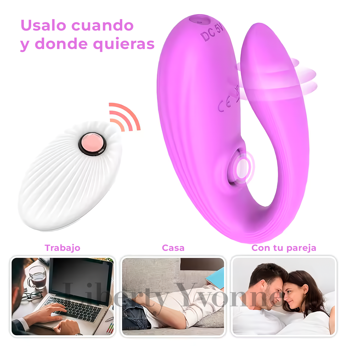 Vibrador Resonancia Doble Estimulación Silicona Suave