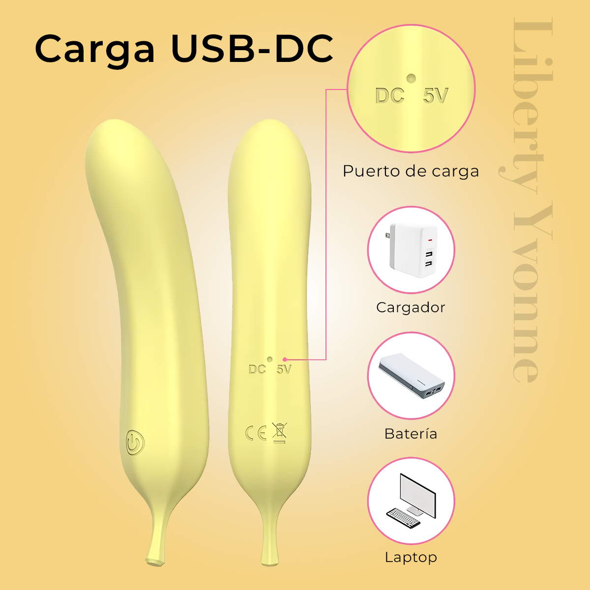 Vibrador Banano De Silicona Suave Al Tacto
