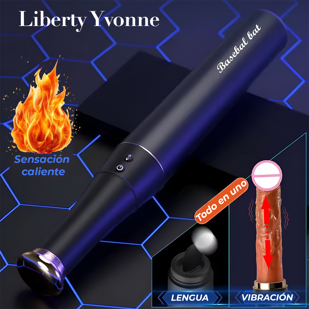 Vibrador Vaginal Bat De Beisbol Estimulador Silicona Suave