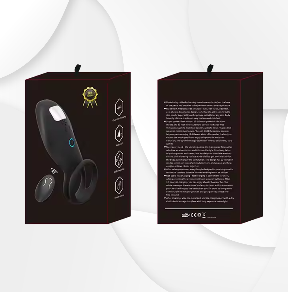Anillo Retardante Rana Con Vibrador Y Control Remoto