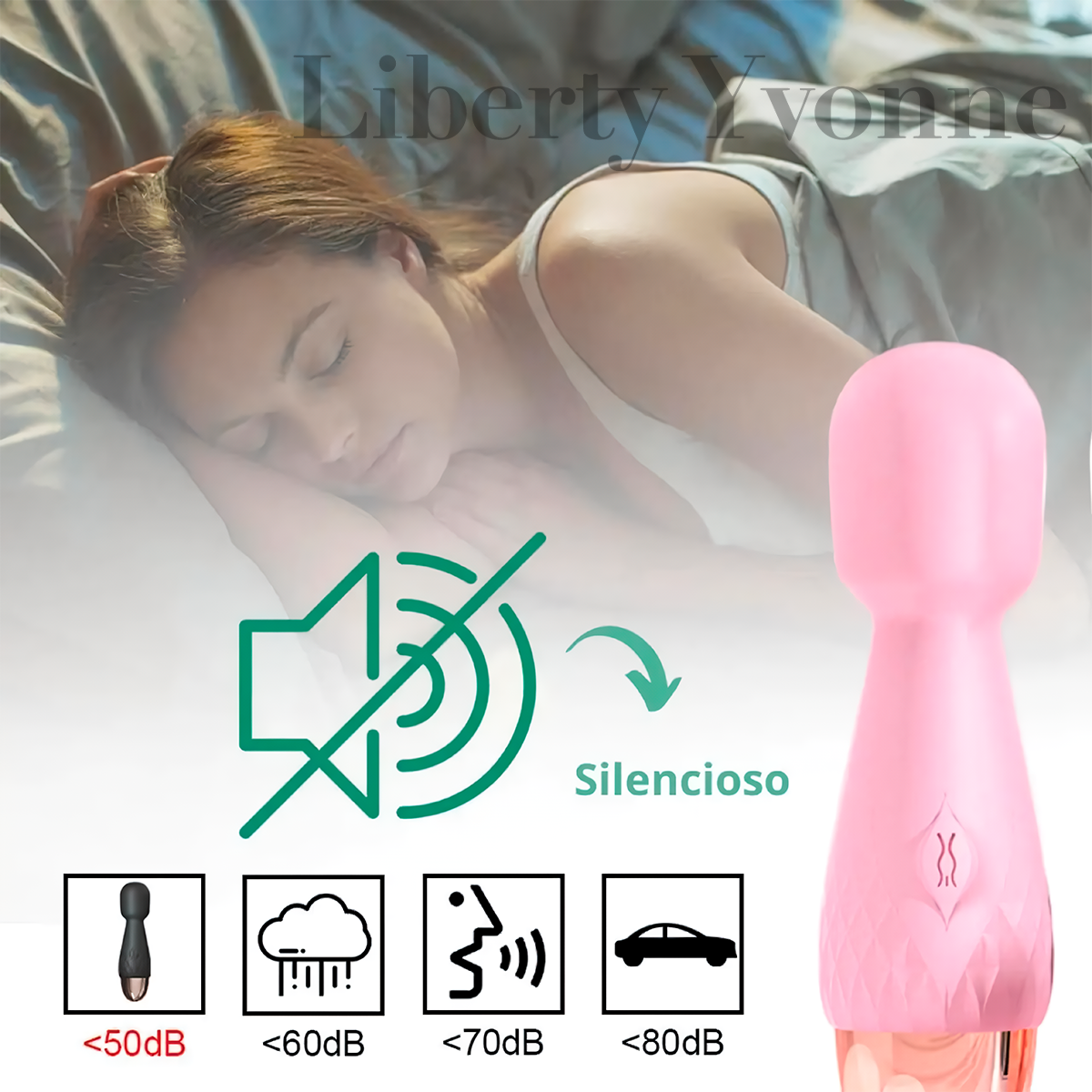 Mini Bastón Vibrador Silicona Suave