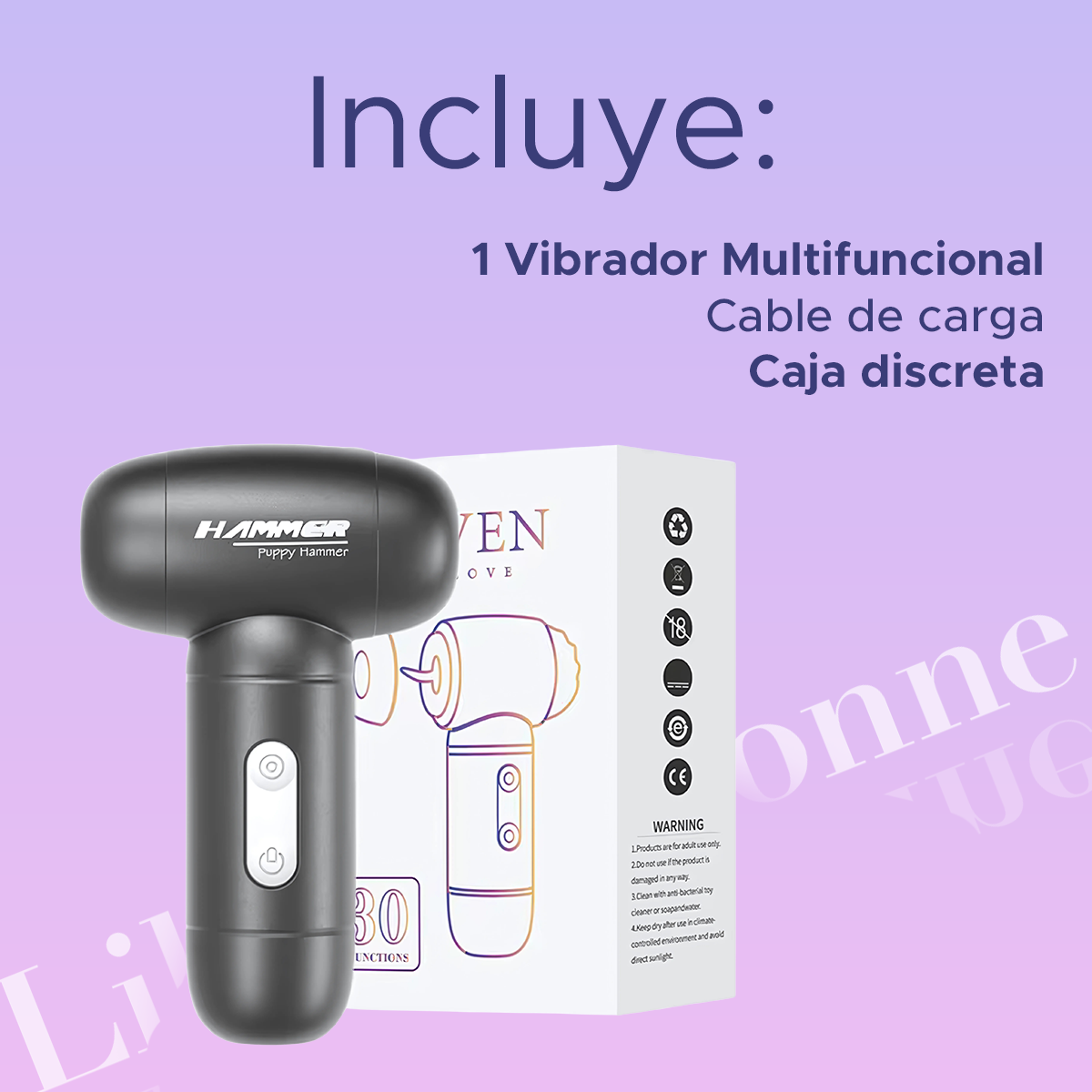 Succionador Masajeador Puppy Hammer 30 Velocidades