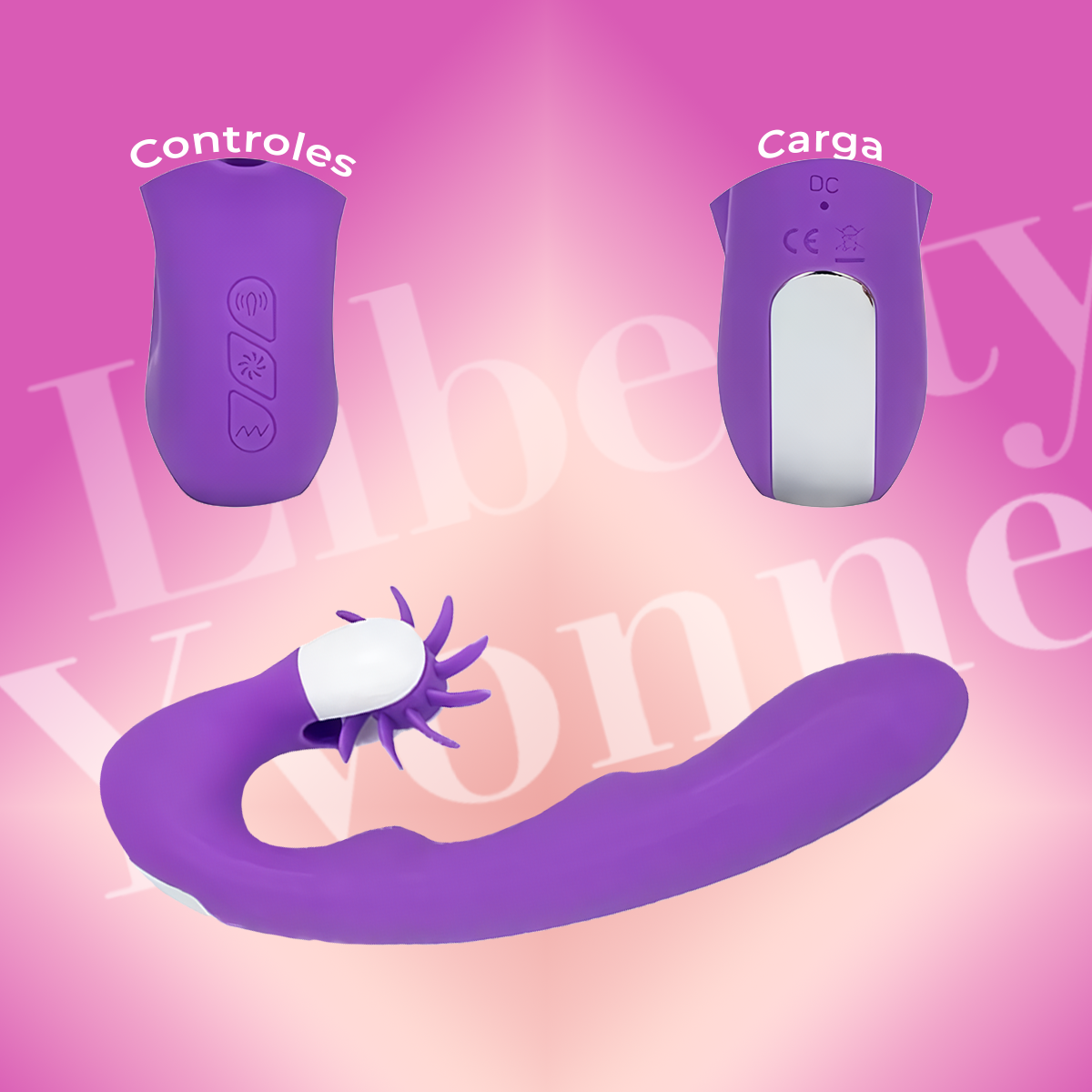 Vibrador Rueda De Fuego Silicona Hipoalergénica Estimulante