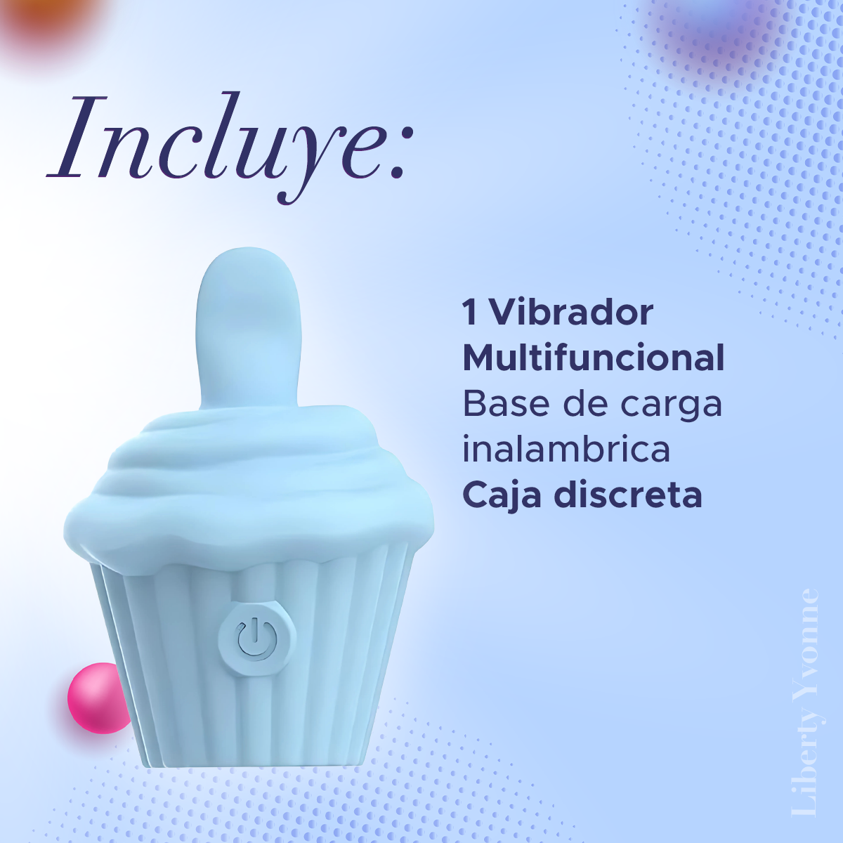 Masajeador De Clítoris Cupcake Recargable Silencioso