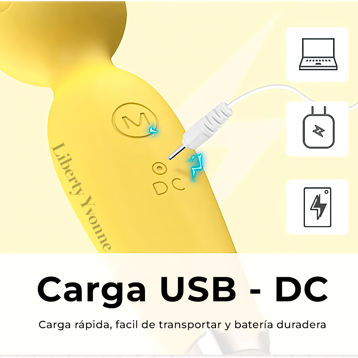 Vibrador Mini Micrófono Masajeador Silicona Suave