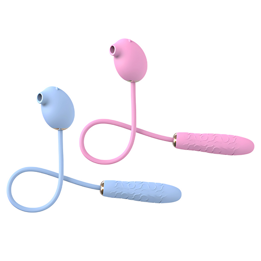 Succionador Vibrador Dual Clítoris Y Pezones